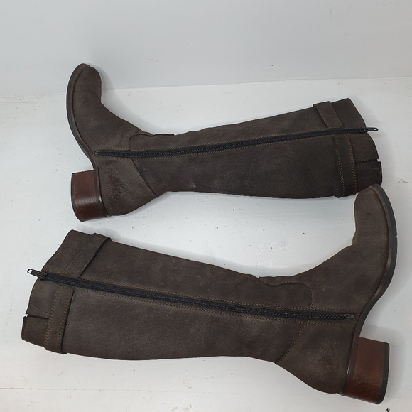 Malìparmi Suede Leather Heeled Long Boot Size 37 - Picture 6 of 13